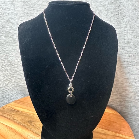 Fossil Jewelry - Fossil - 925 Sterling Silver Drop Pendant Necklace